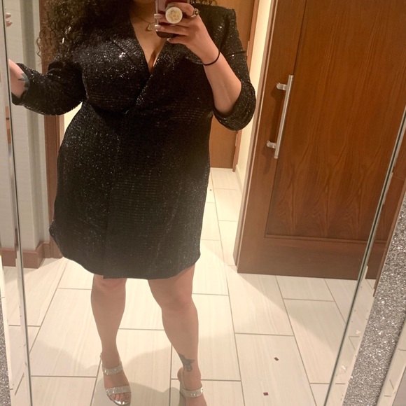 forever 21 sequin blazer dress Forever 21 | Dresses | Forever 2 Black Sequin Blazer Dress